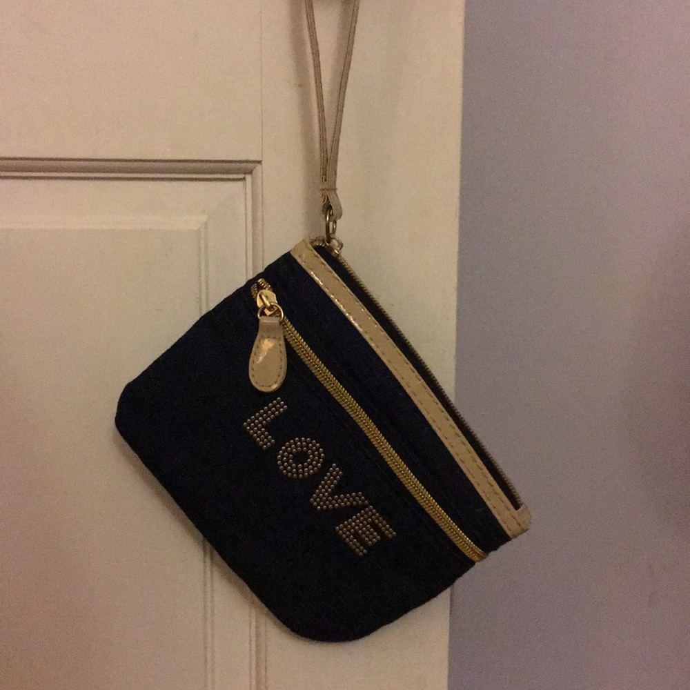 Denim wristlet